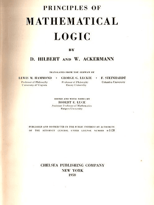 Livro - Principles of Mathematical Logic