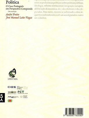 Livro-Representação Política. O Caso Português em Perspectiva Comparada