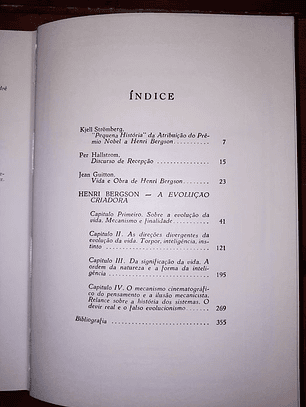 Livro - A Evolução Criadora - Henri Bergson
