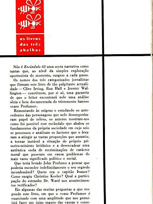 Livro - Escândalo 63: Um Estudo do Caso Profumo