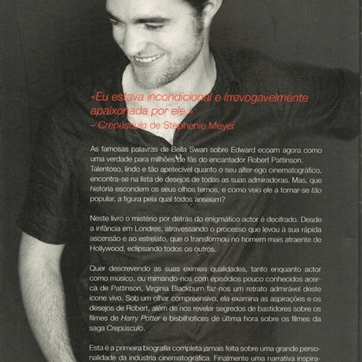 Livro - Robert Pattinson: Biografia Não Autorizada 2