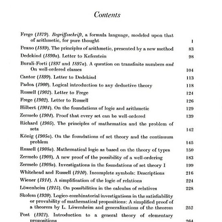 From Frege to Godel A Source Book in Mathematical Logic 1879-1931 3