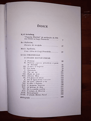 Livro - O Finado Matias Pascal - Luigi Pirandello