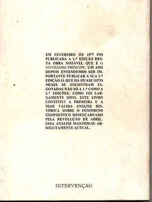 Livro - O Novíssimo Príncipe - Adriano Moreira