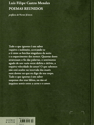 Poemas Reunidos - Luís Filipe Castro Mendes