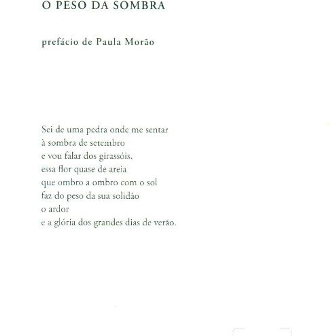 O Peso da Sombra - Eugénio de Andrade 2