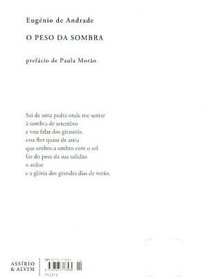 O Peso da Sombra - Eugénio de Andrade
