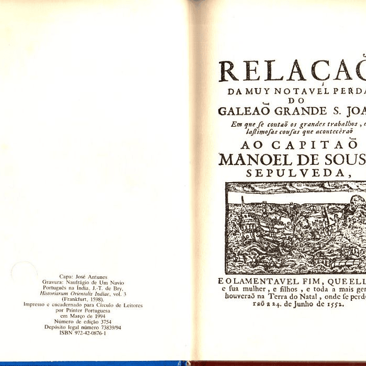 História Trágico-Marítima. Três Naufrágios 3