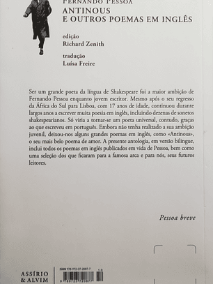 Antinous e Outros Poemas em Inglês