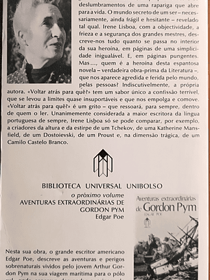 Voltar Atrás Para Quê?