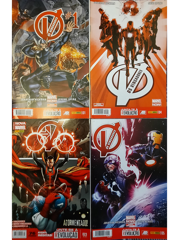 Os Vingadores #1-5, 21 e 23