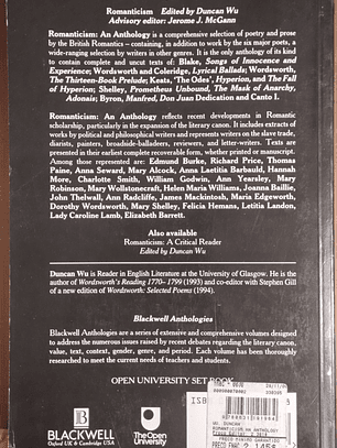 Romanticism - An Anthology