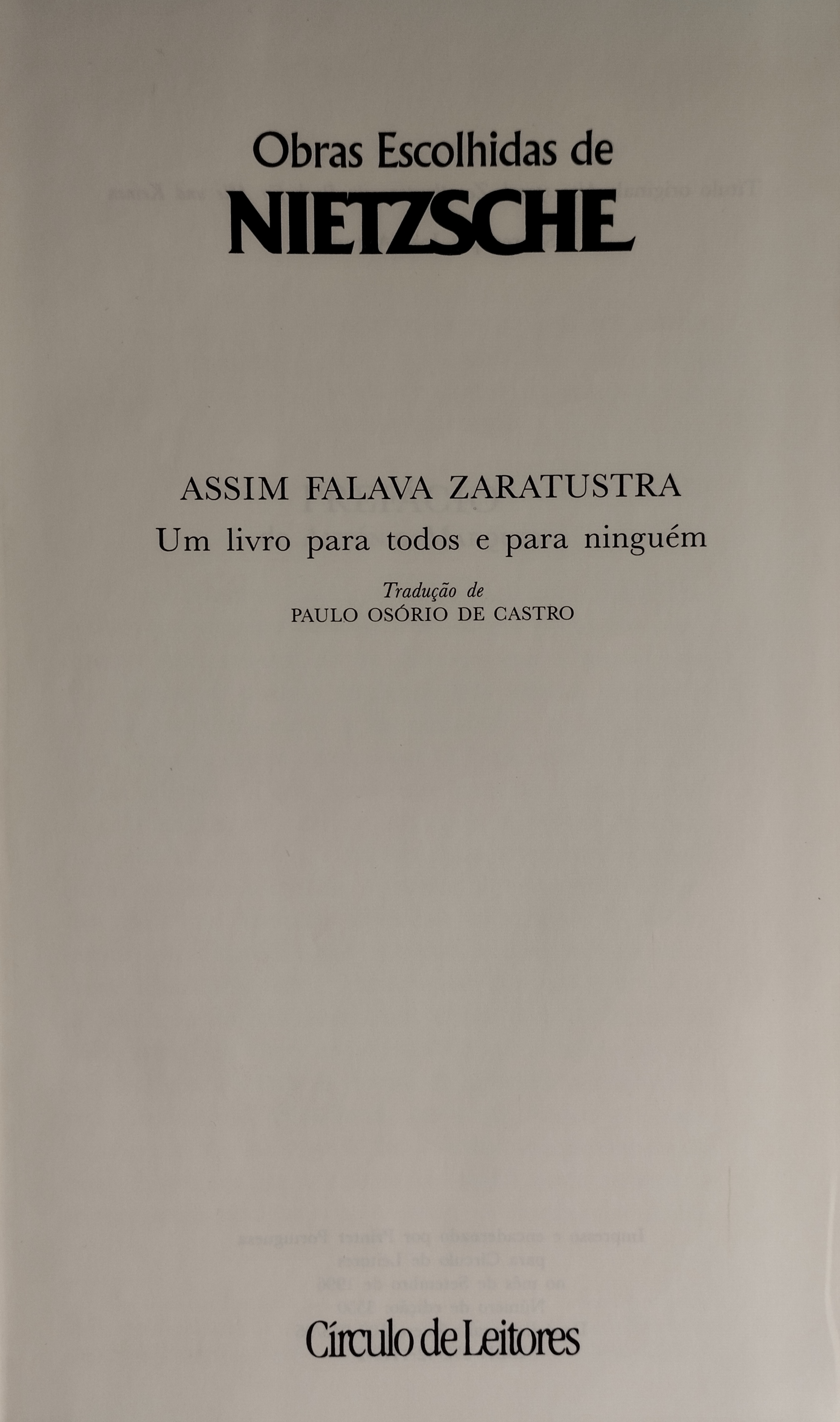 Assim Falava Zaratustra