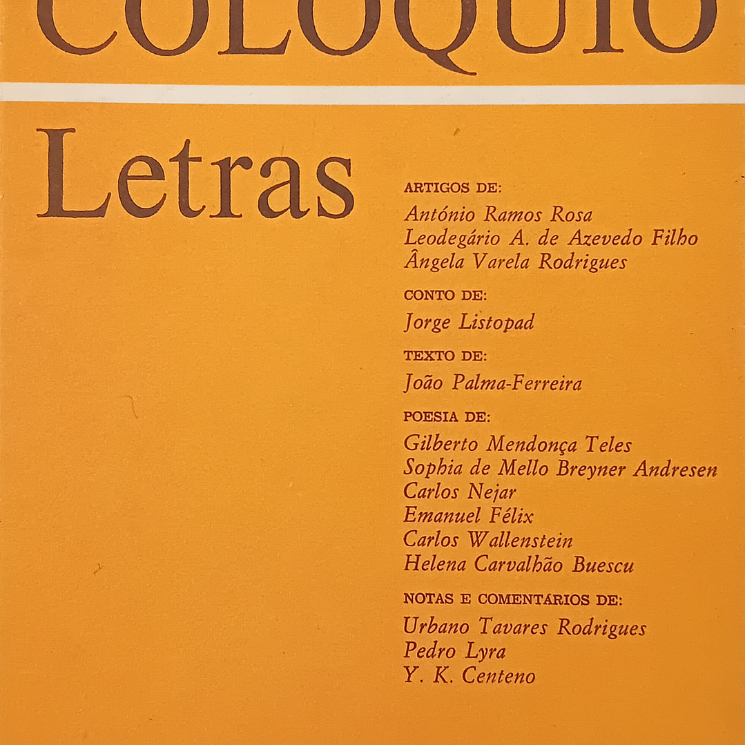 Colóquio Letras Nº 56 1