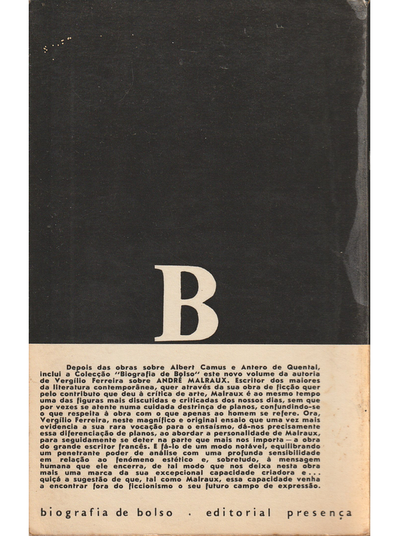 André Malraux. Interrogação ao Destino