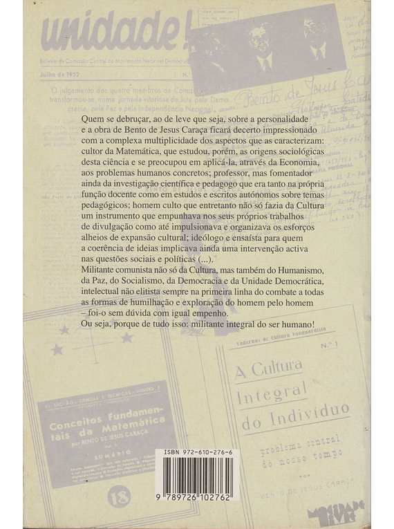 Bento de Jesus Caraça: Militante Integral do Ser Humano