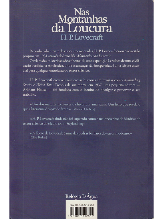 Nas Montanhas da Loucura