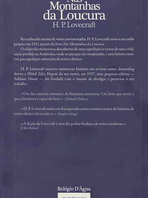 Nas Montanhas da Loucura