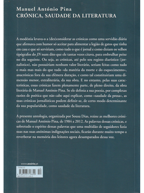 Crónica, Saudade da Literatura