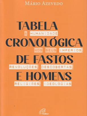 Tabela Cronológica de Fastos e Homens. A humanidade nos seus impérios, revoluções, descobertas, religiões, ideologias