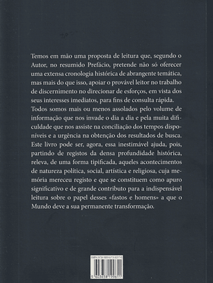 Tabela Cronológica de Fastos e Homens. A humanidade nos seus impérios, revoluções, descobertas, religiões, ideologias