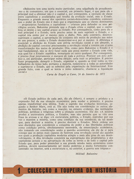 Diálogo entre Marx e Bakunine