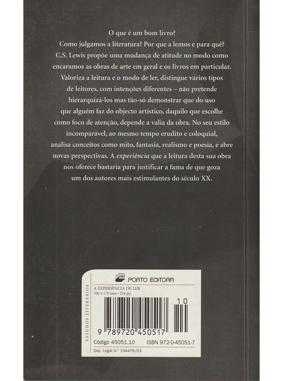 A Experiência de Ler