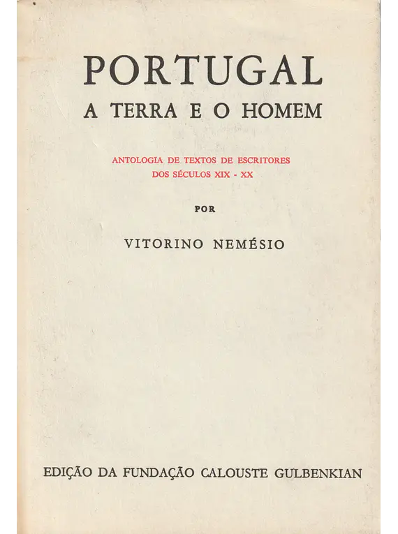 Portugal - A Terra e o Homem (Volumes I-III)