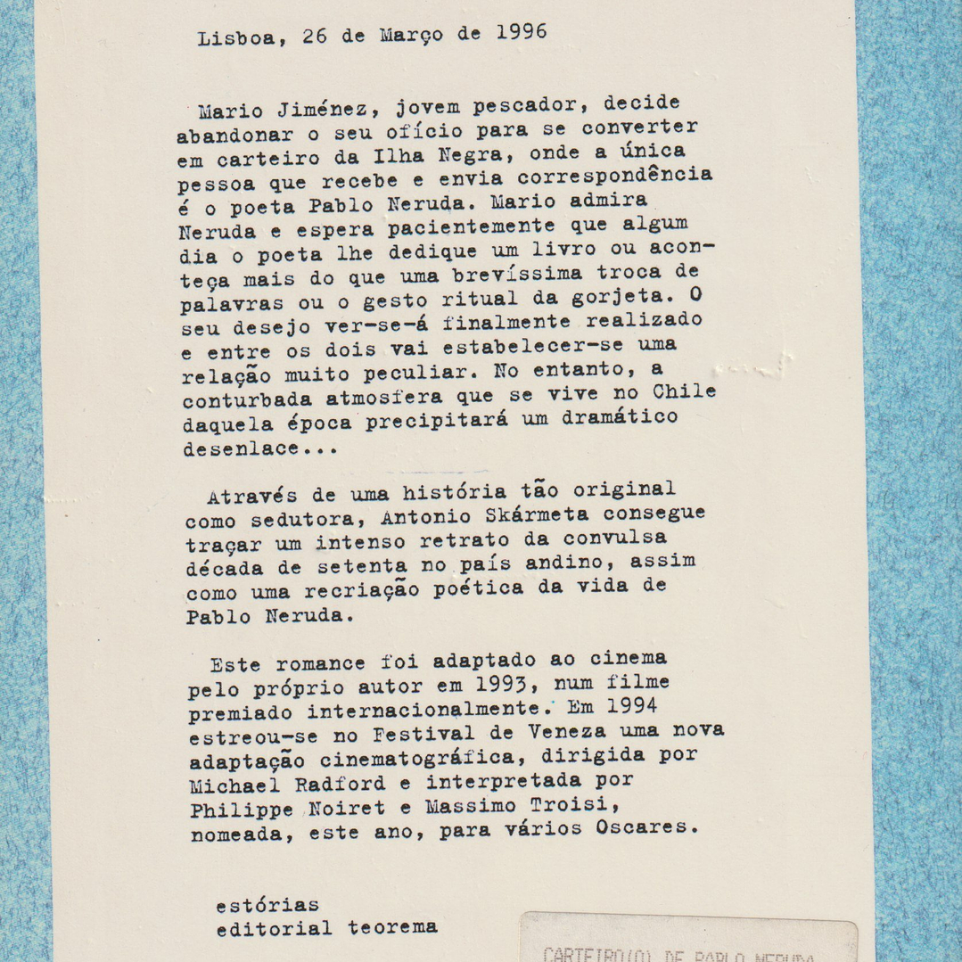 O Carteiro de Pablo Neruda 2