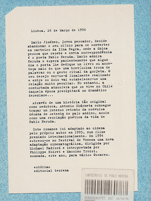 O Carteiro de Pablo Neruda