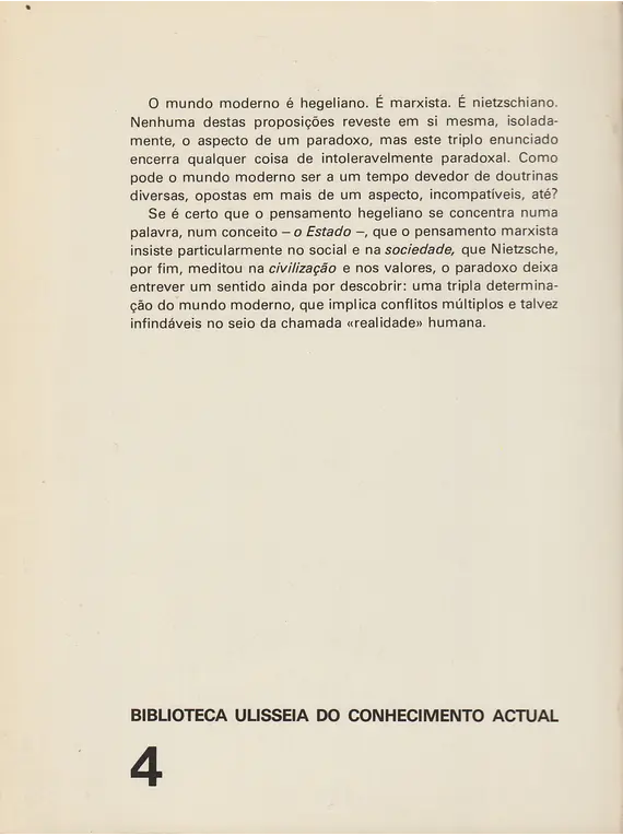 Hegel, Marx, Nietzsche ou O Reino das Sombras