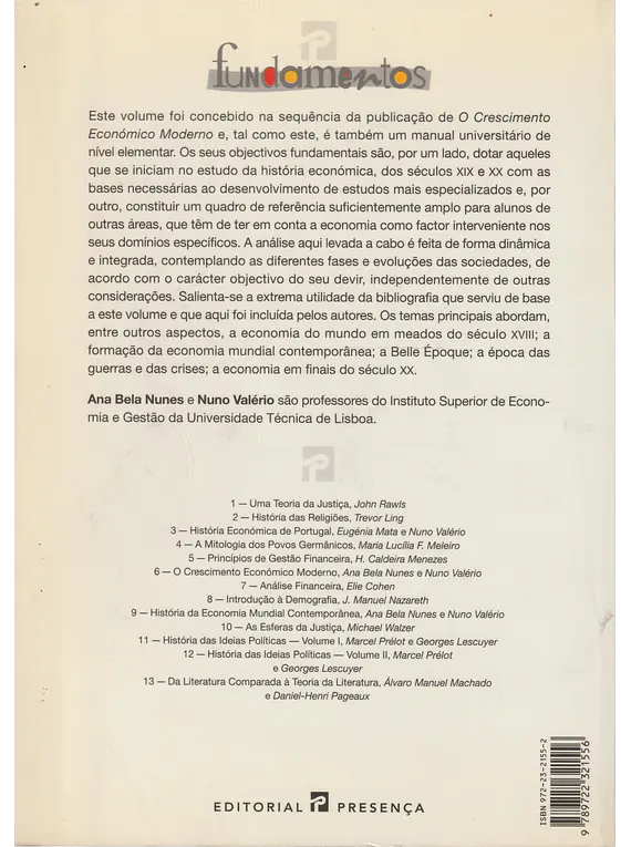 História da Economia Mundial Contemporânea