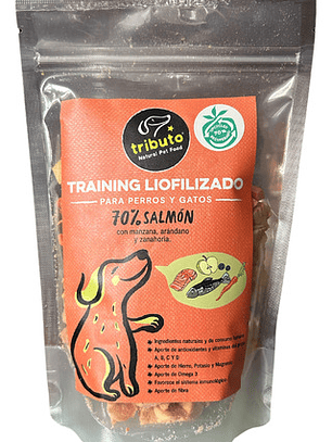 Tributo Snack Training Liofilizado 70% Salmon 100g