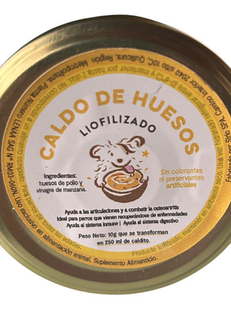 Tributo Caldo De Huesos Para Perros Liofilizado Pollo 2