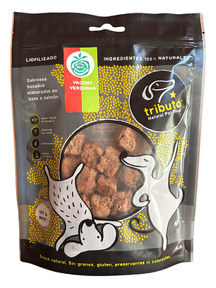 Bocados Caldito Vacuno Verduras Liofilizados 100grs