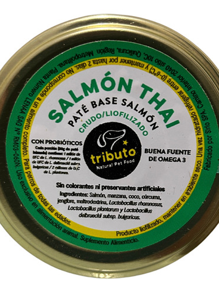 Tributo Paté Sabor Salmón Thai 80grs 3