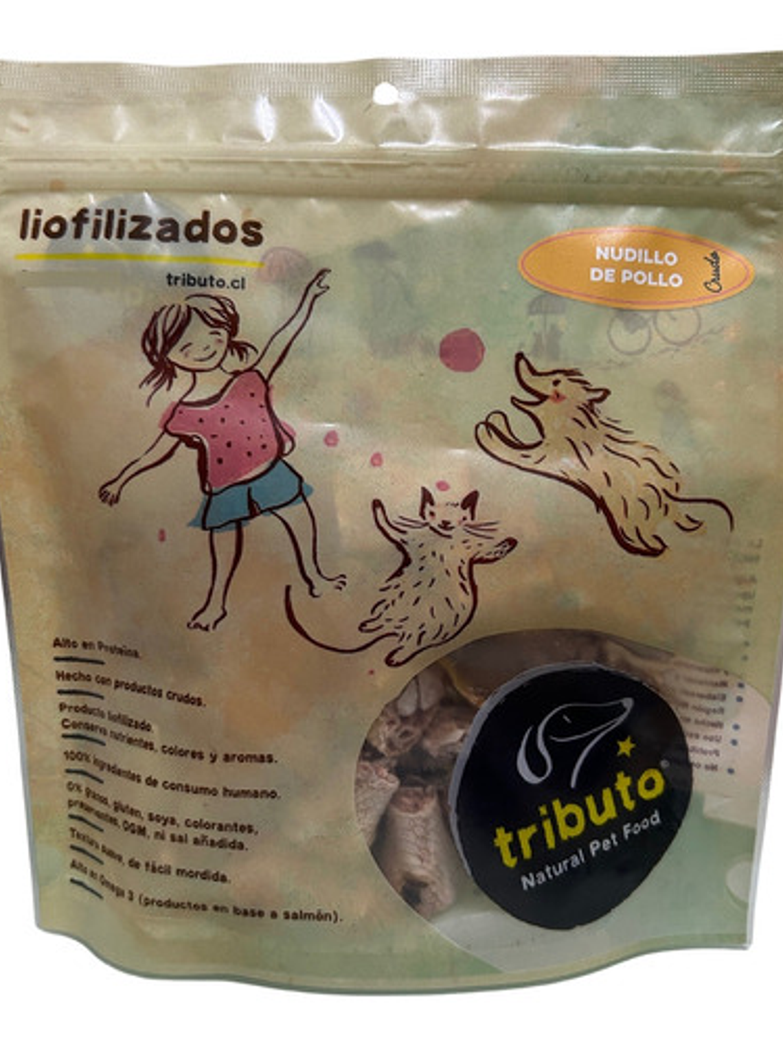 Tributo Nudillos De Pollo Crudos Liofilizados 100grs 1