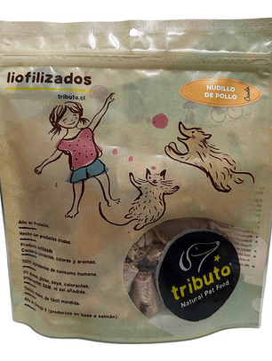Tributo Nudillos De Pollo Crudos Liofilizados 100grs