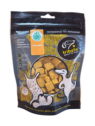 Bocados Salmon Caldito Liofilizados 100grs