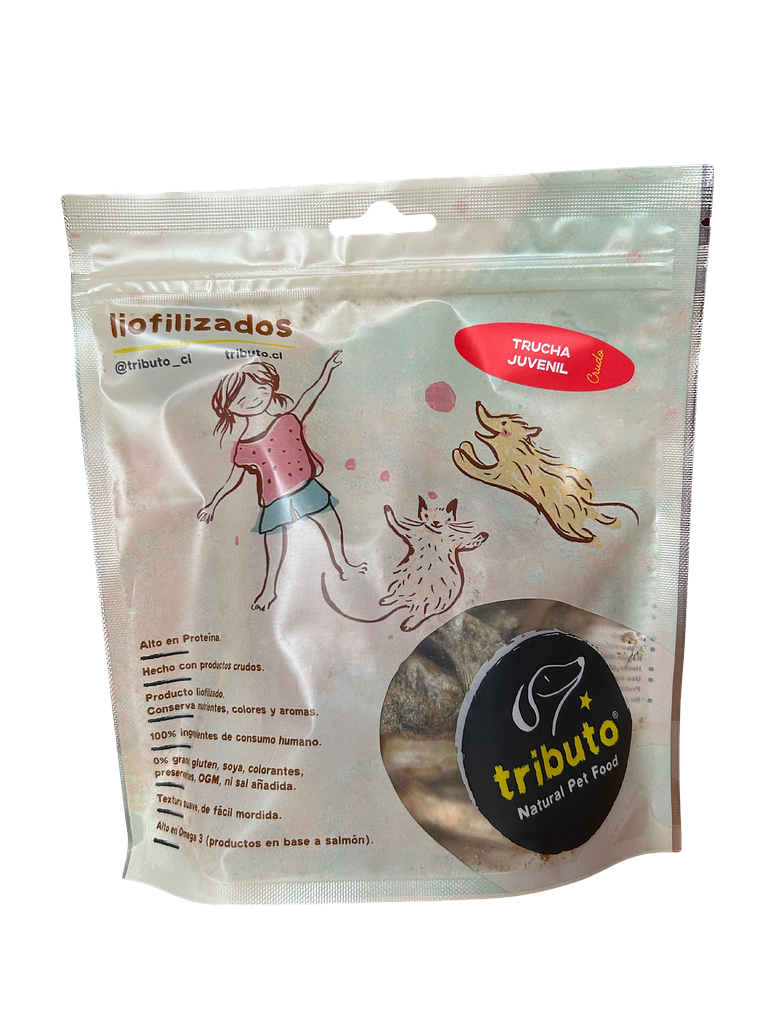 Tributo Trucha Juvenil Cruda Liofilizadas 100g 1