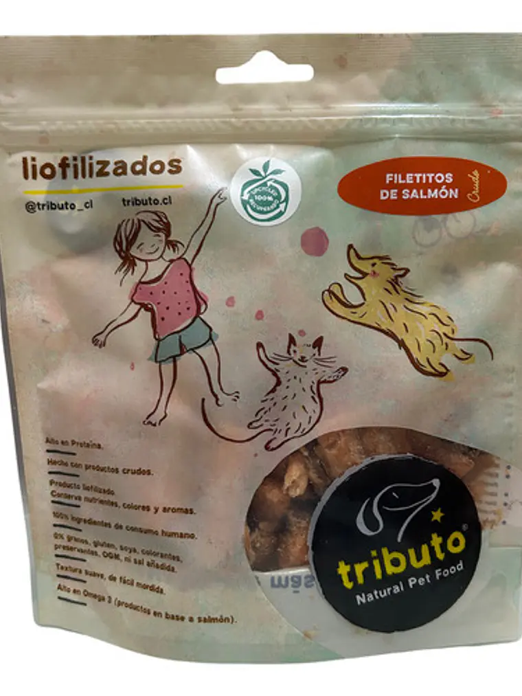 Tributo Filetes De Salmon Crudos Liofilizados 100grs 1