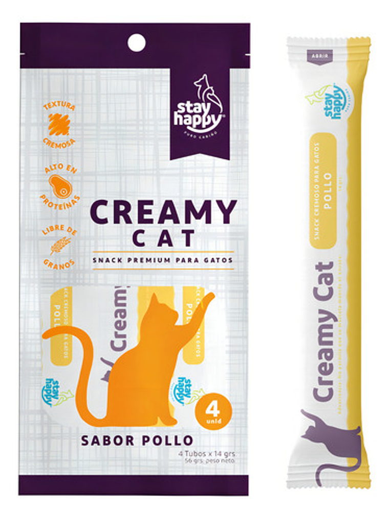Stay Happy Creamy Pollo 56g 1