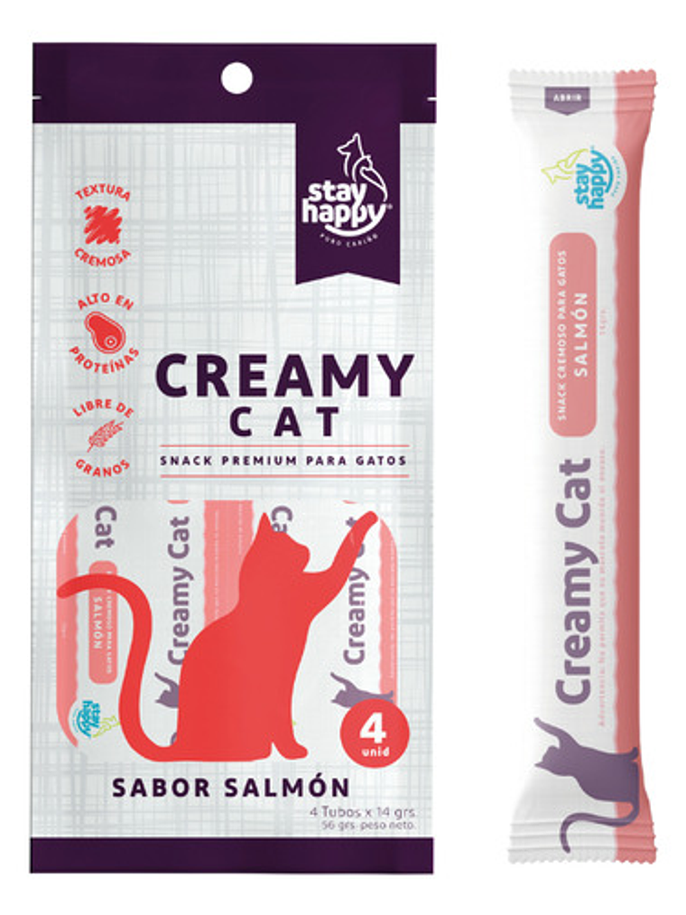 Stay Happy Creamy Salmón 56 G 1