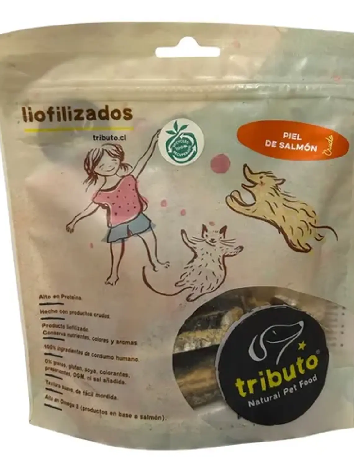 Tributo Trozos Piel De Salmon Liofilizados 2