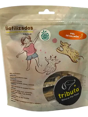Tributo Trozos Piel De Salmon Liofilizados