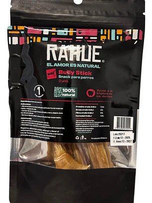 Rahue Bully Stick Vacuno 3 Und