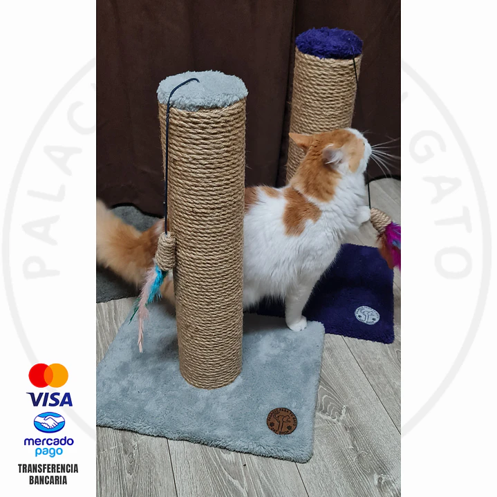 Mini Rascador Gatuno versión yute natural  3