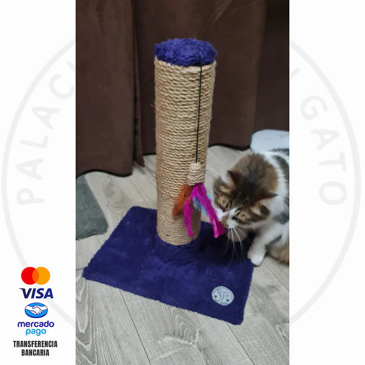 Mini Rascador Gatuno versión yute natural  4