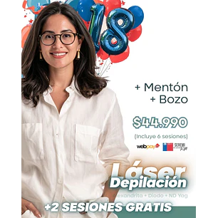 Mentón y Bozo Depilación Láser