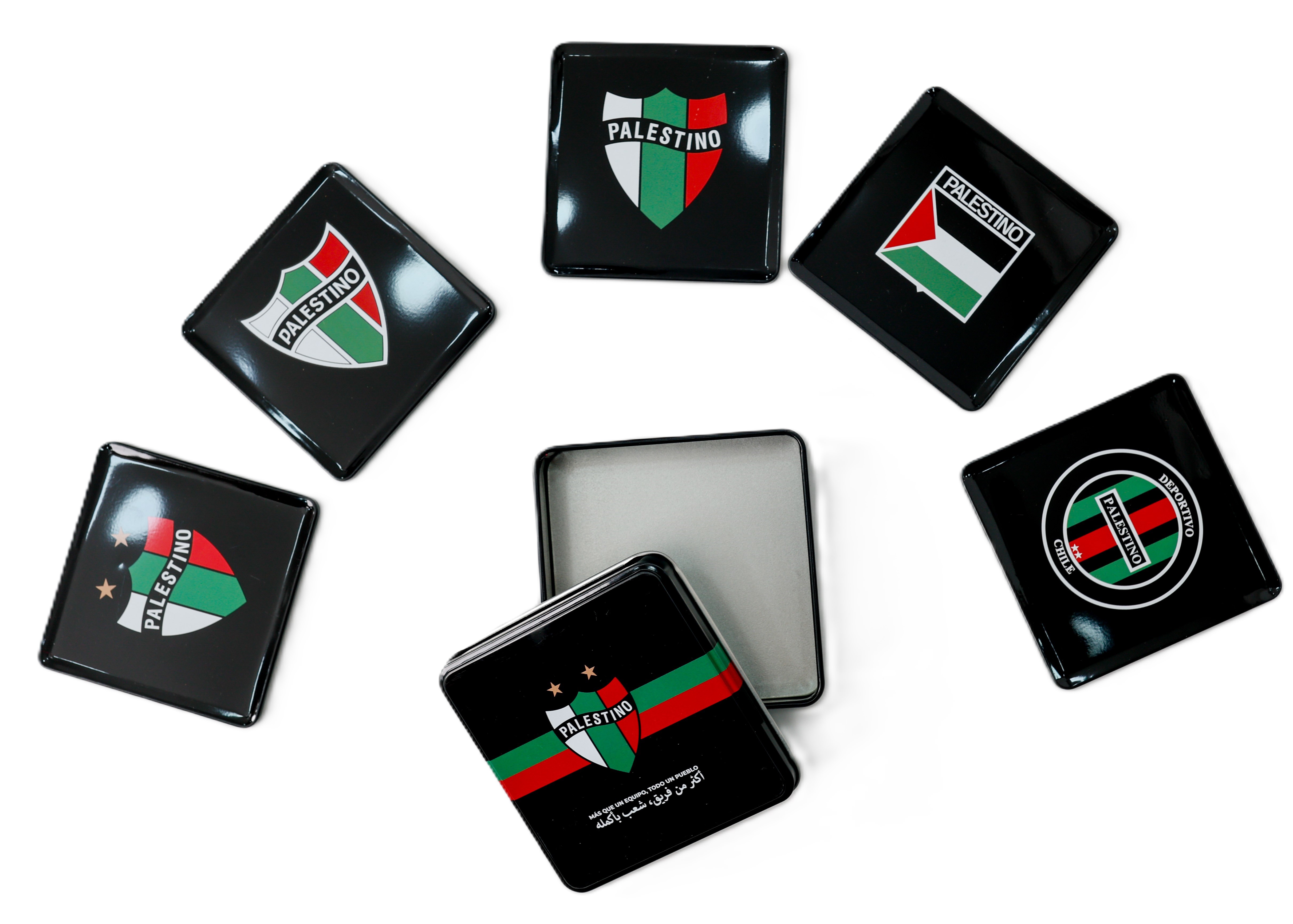 SET DE 5 POSAVASOS NEGROS